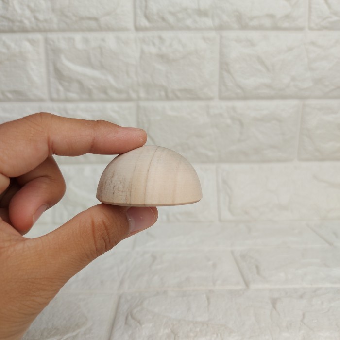 

Setengah Lingkaran Bola Kayu 5 cm Bahan Kerajinan DIY