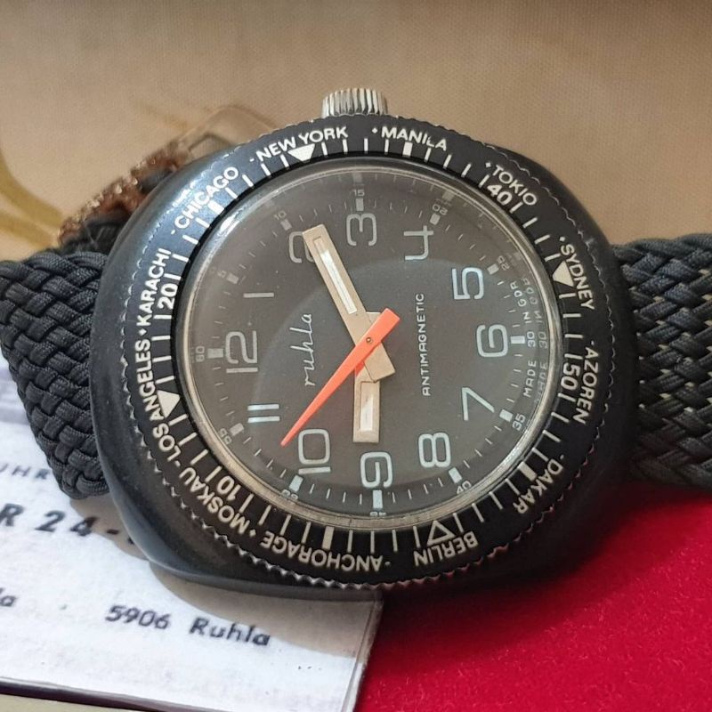 RUHLA Germany GMT Diver Watch