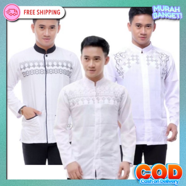 Kemeja Kokoh Kokoh Kokoj Quality Premium Buju Pakean Muslim Baju Viral Lebaran Koko Cowok Original B