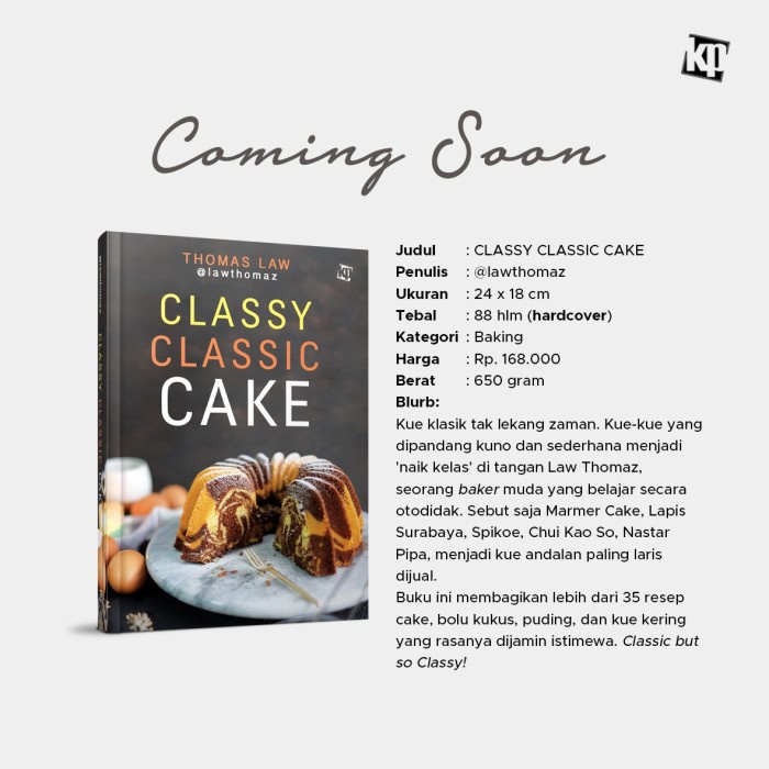 

Murah!! Classic Cake/Thomas Law/Kawan Pustaka