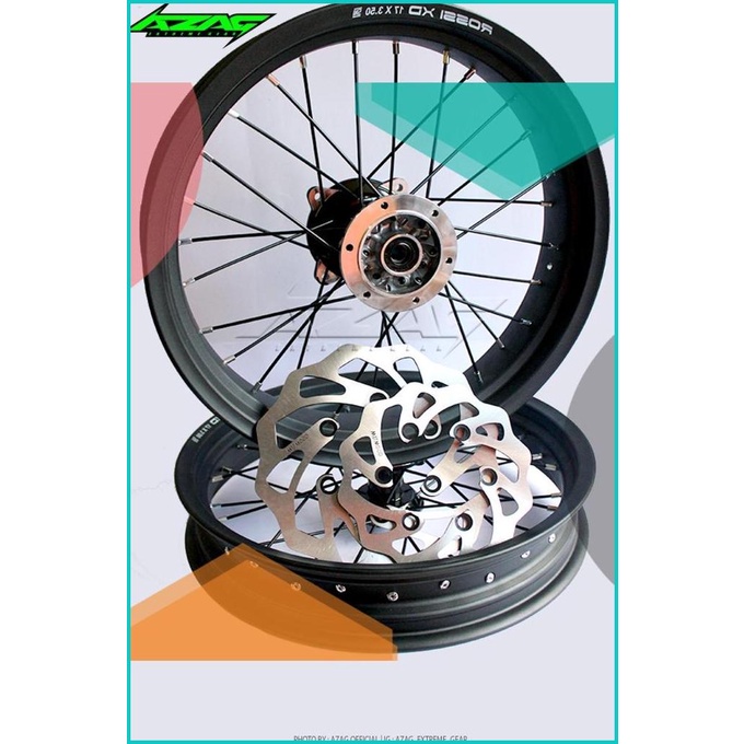 ring Velgset supermoto 17-17 hole 36 dan hole 28 16novz3 suku cadang