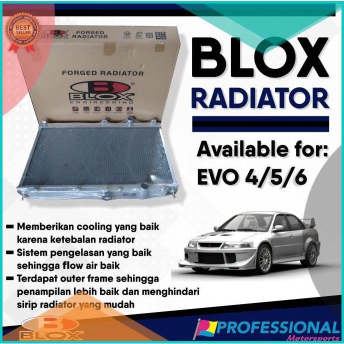 Aksesoris Variasi Radiator Racing 2 ply BLOX M. Lancer Evo 4 5 6 CK4 1