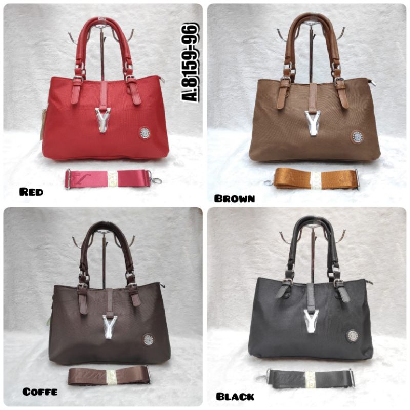 TAS SELEMPANG JUNFA 3 RUANG ORIGINAL 8159-96 BAHAN KANVAS