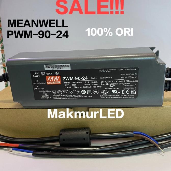 power supply MEANWELL PWM-90-24 / 24V meanwell PWM 90 24 dimmer 0-10V Sale