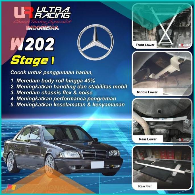 Stage 2 Paket Aksesoris Stabiliser ULTRA RACING Mercedes W202 16novz3