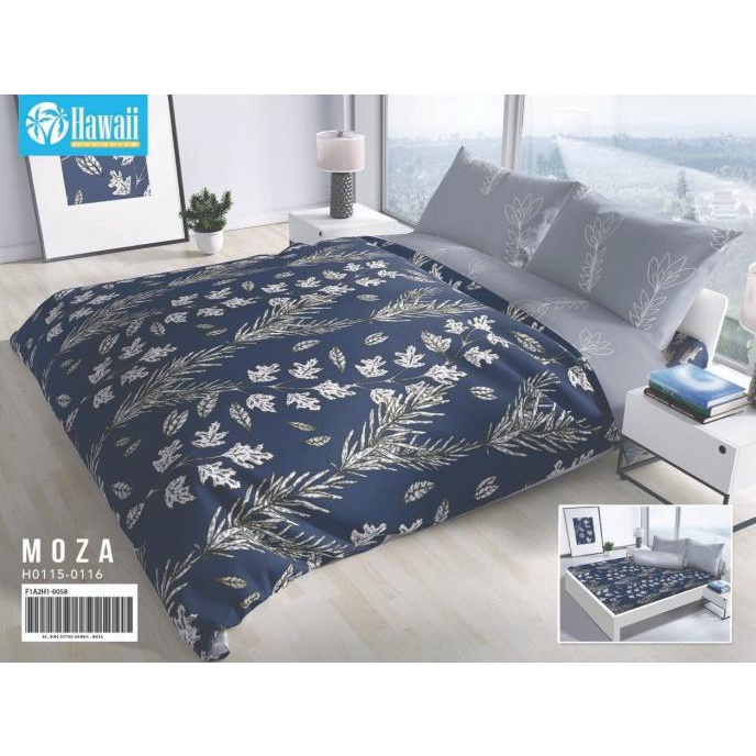 Bedcover & Sprei Set Hawaii King 180x200 Corak Moza