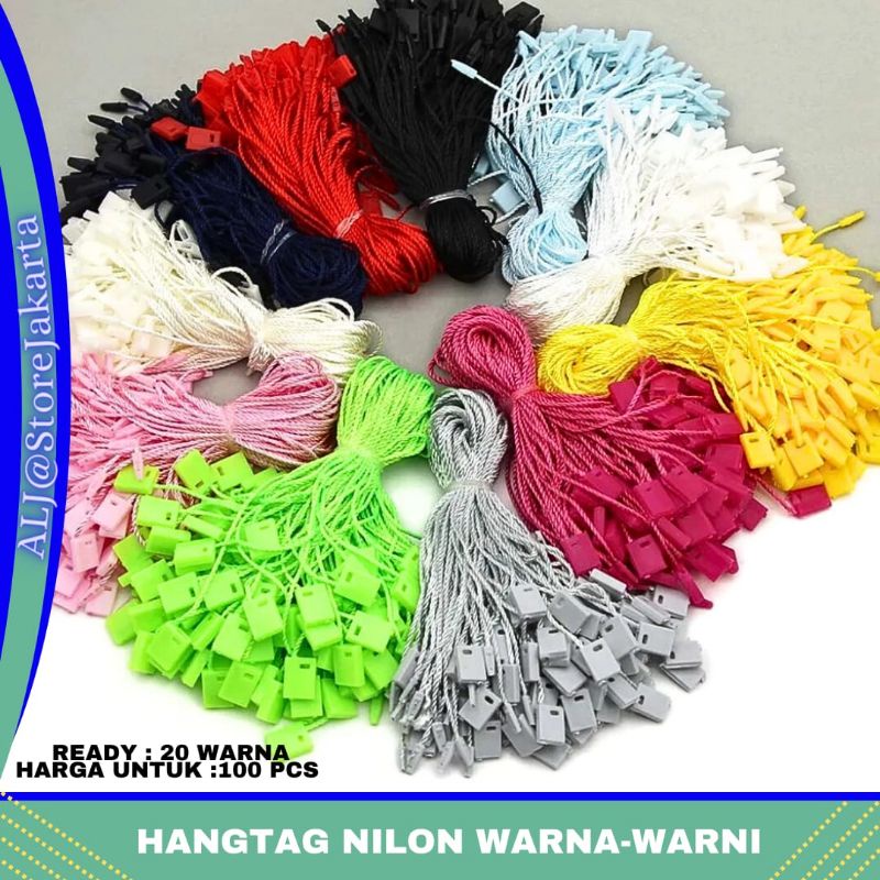 

Tali HANGTAG/lock pin/Label baju/NYLON 100 PCS