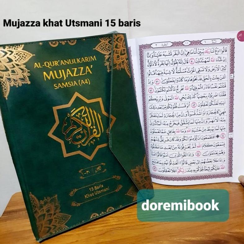 Best - Mujazza' al quran per juz 2 warna A4 qur an 30 juz khat usmani 15 baris al quranulkarim A4