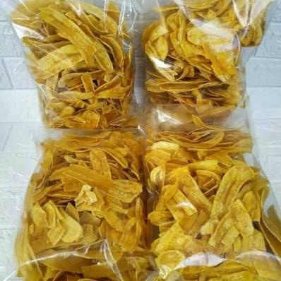 

#####] KERIPIK PISANG ASIN / COKLAT / CARAMEL 500 GRAM READY