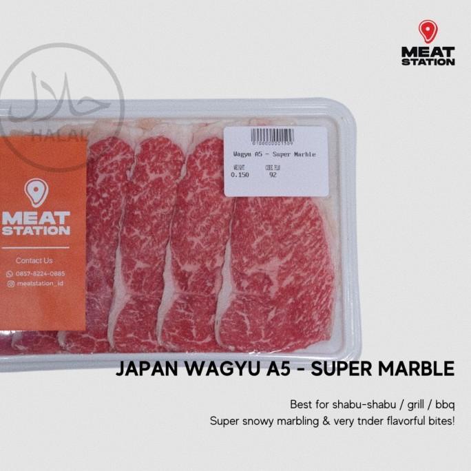 

Barang Terlaris !!! Jpn Wagyu A5 Slice - Super Marble Beef / Slice / Lulla.Olstore