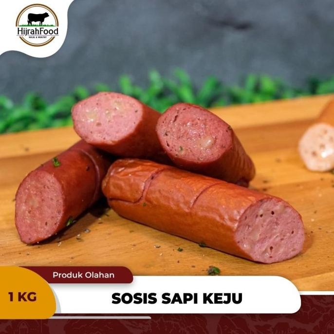 

Sosis Sapi Keju / Beef Sausage Cheese Bratwurst (Qty. 1 Kg) Lulla.Olstore