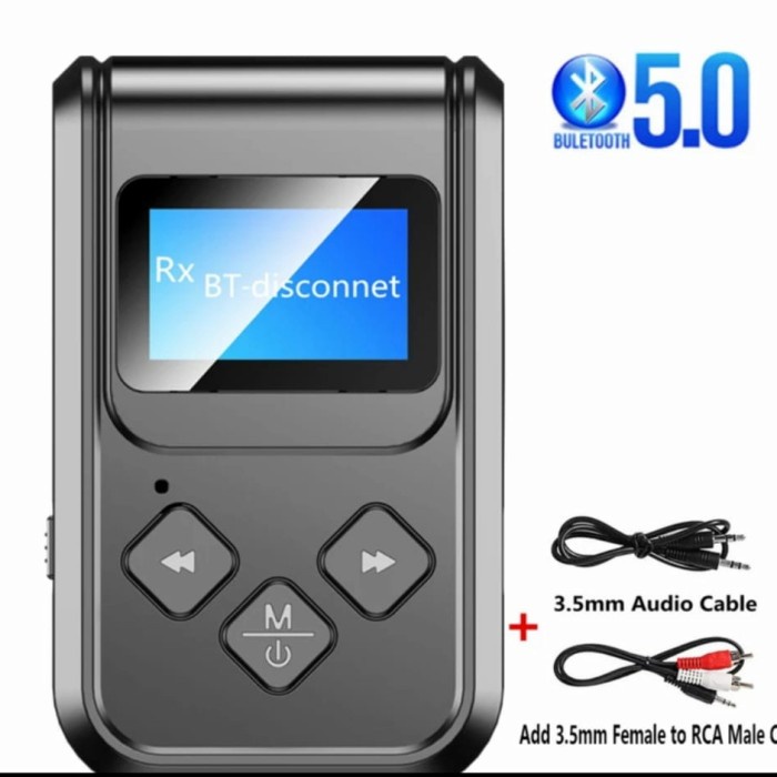 Promo Samsung Adapter Bluetooth Lcd Audio Transmitter Receiver Rca 3.5Mm