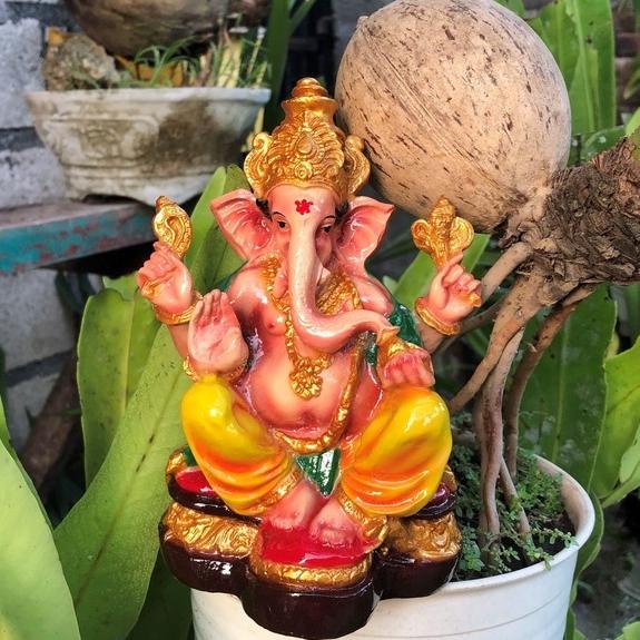 PATUNG GANESHA 17 CM/PATUNG GANESA/PATUNG DEWA GANESHA/PATUNG DEWA DEWI/PATUNG GANESHA