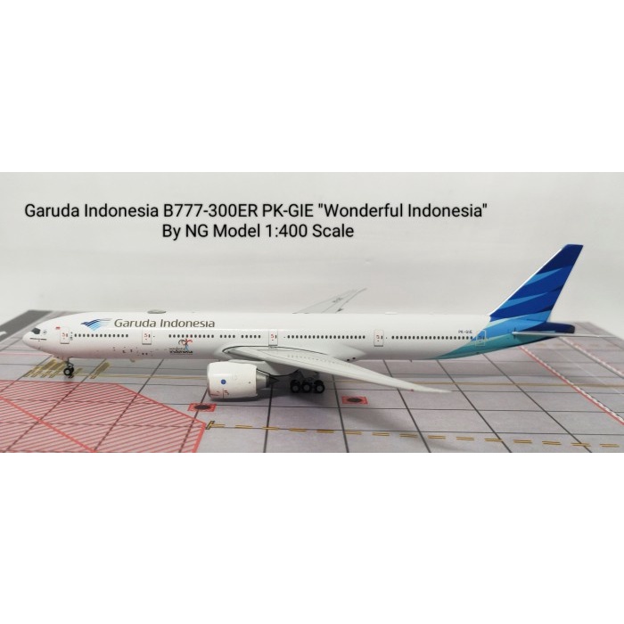 GARUDA INDONESIA B777-300ER PK-GIE WONDERFUL INDONESIA BY NG MODEL 400