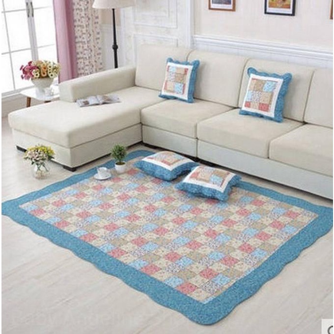 Karpet Shabby Chic 160 X 210 Cm Quilted Cotton High Quality Decoration Original