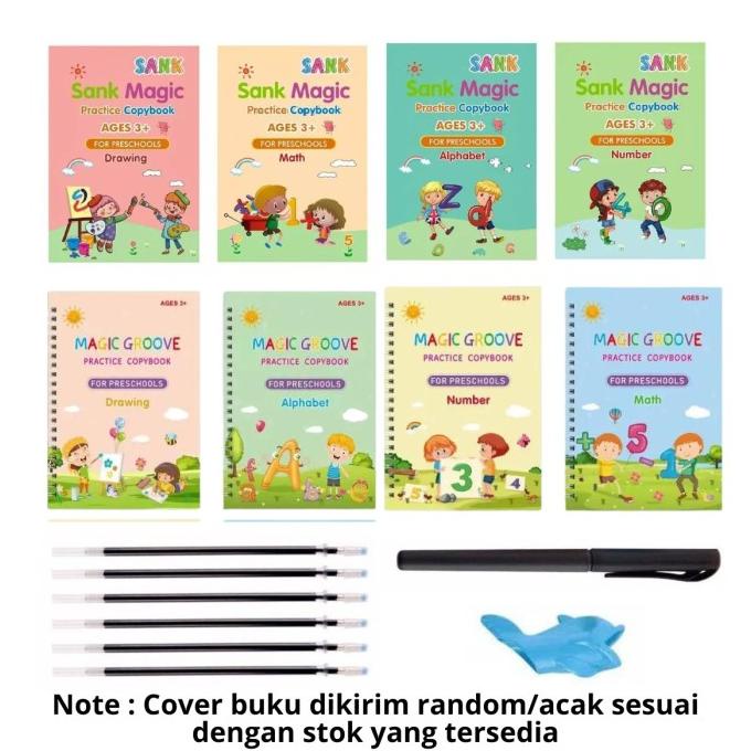 

Buku Ajaib Belajar Menulis Anak / Latihan Menghitung Menggambar Tulis