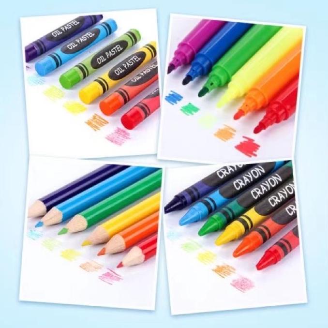 

Art set 208pcs / Alat menggambar /Set mengambar / set melukis anak
