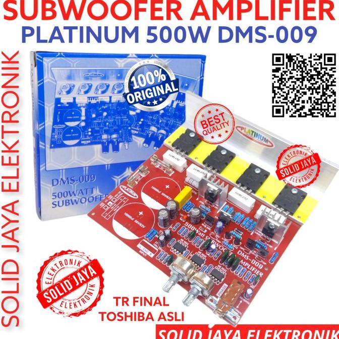 KIT POWER SUBWOOFER 500W DMS-009 PLATINUM AMPLIFIER SUBWOOFER DMS 009
