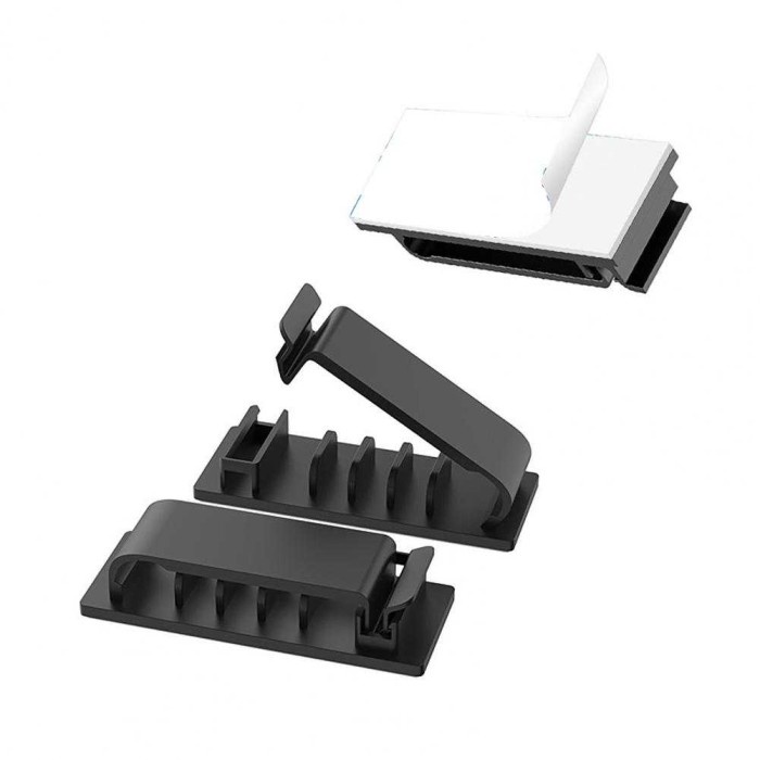 

Klip Penjepit Kabel Tempel R-Shaped Cable Organizer 5 Holes Lubang