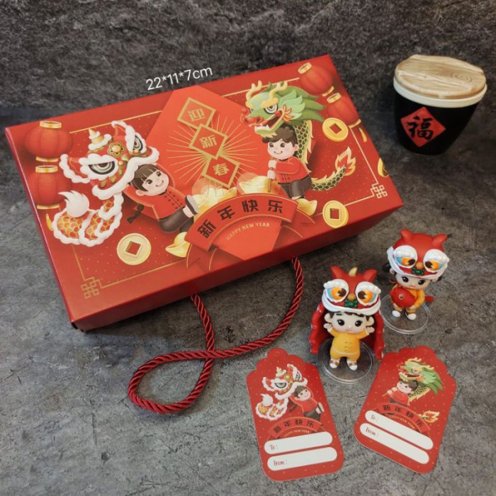 Paket Cake Box Imlek Dus Kue Loyang Lapis Legit Bolu Gulung Edisi CNY