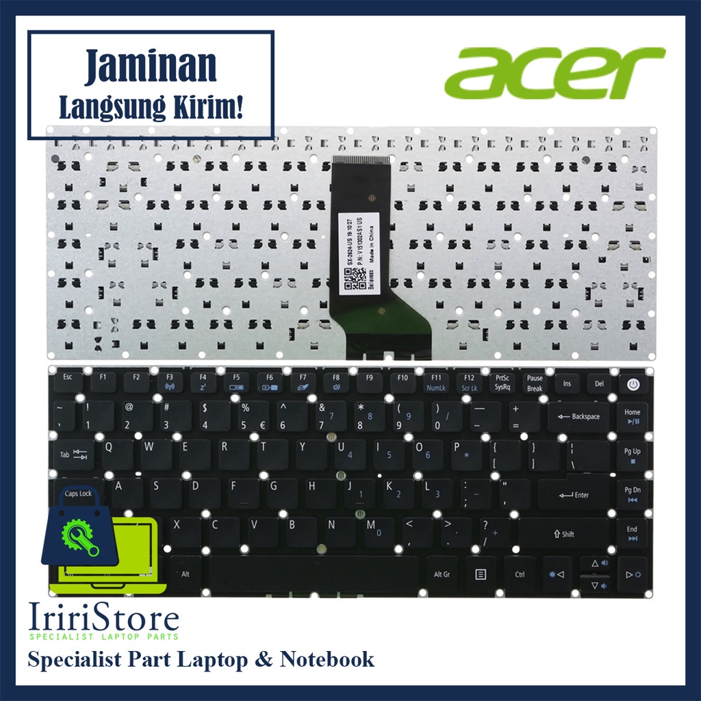 Keyboard Laptop Acer Aspire E5-422 E5-422G E5-432 E5-432G E5-452 E5-452G E5-473 E5-473G E5-473GB E5-