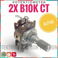 Potentiometer B10K CT Stereo Potensio 2XB10K Potentio 2X 10K ALPHA ORI
