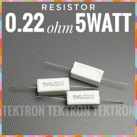 Resistor 0.22ohm 5Watt 0.22R 5W 0.22 ohm 5 watt w Power Amplifier