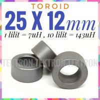 Toroid Ferit diameter 25mm panjang 12mm Ferrite Core 2.5cm 1.2cm