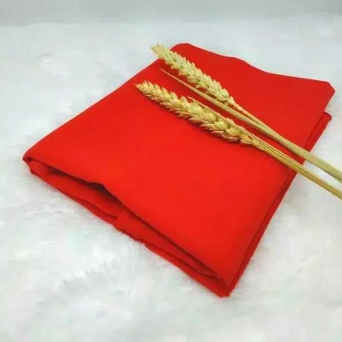 Best Seller Pashmina//Syal Scarf//Selendang//Shawl Polos Armani Exclusive - Merah  Stok Terbatas