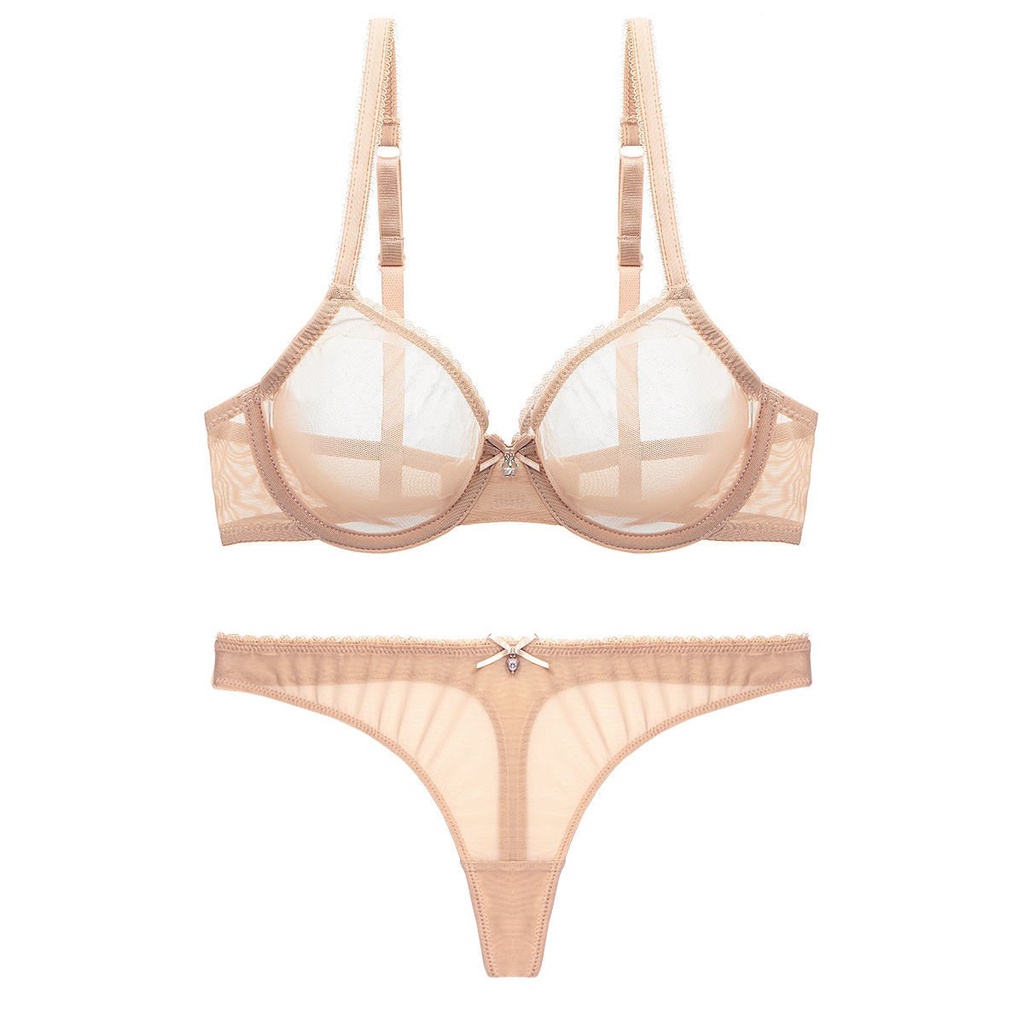 Bra transparan payudara besar menunjukkan pakaian dalam transparan kecil pakaian dalam transparan