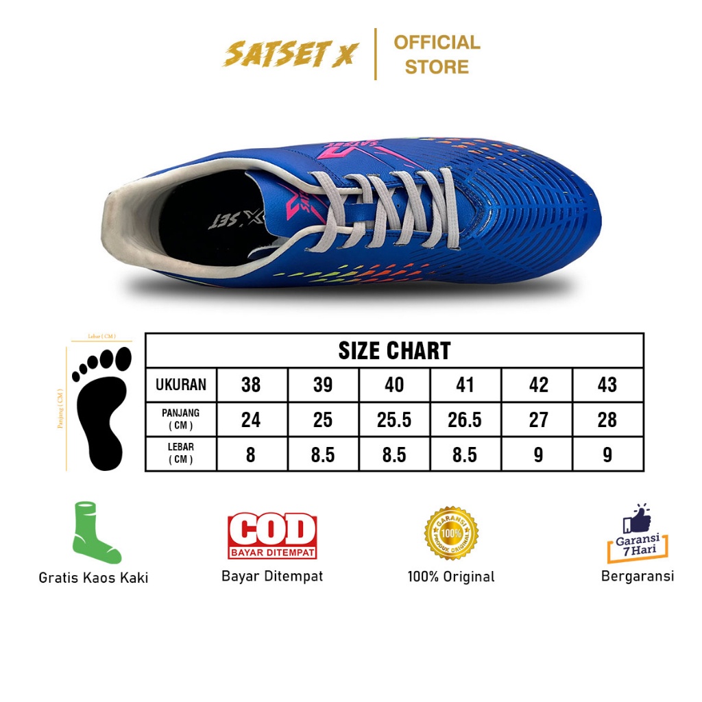 [SPORTY COLLECTION] BISA COD SEPATU BOLA ORI SPORT STATION SATSET X JAGABAYA SPATU SEPAK BOLA