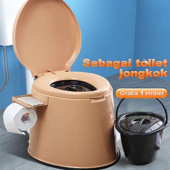 Closet Jongkok Closet Duduk Toilet Portable Toilet Duduk Pispot Dewasa