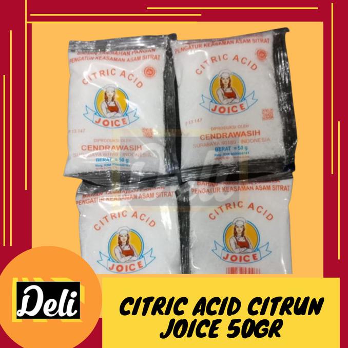 

~~~~~] Citric Acid Joice Cendrawasih 50gr Citrun Sitrun/Citric Acid Citrun