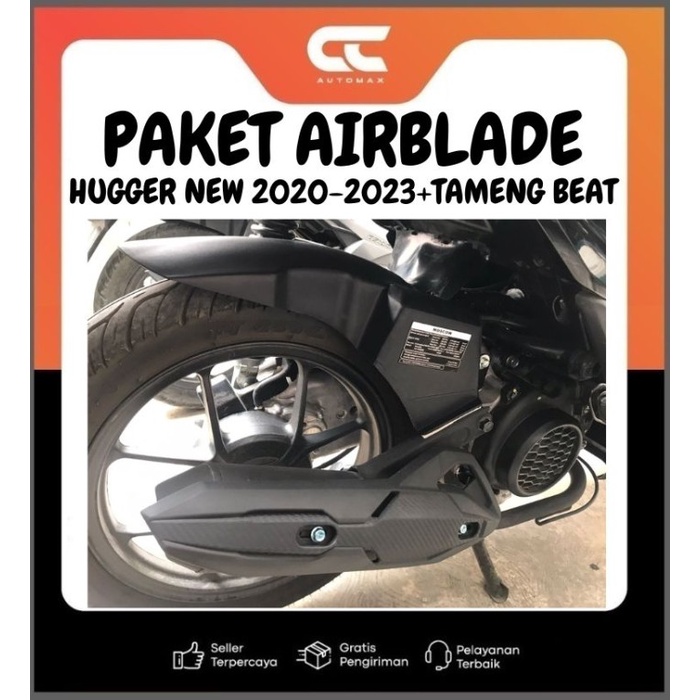 Terbatas Hugger Beat Airblade New Deluxe Street 2020-2023 + Tameng Knalpot Beat Ori