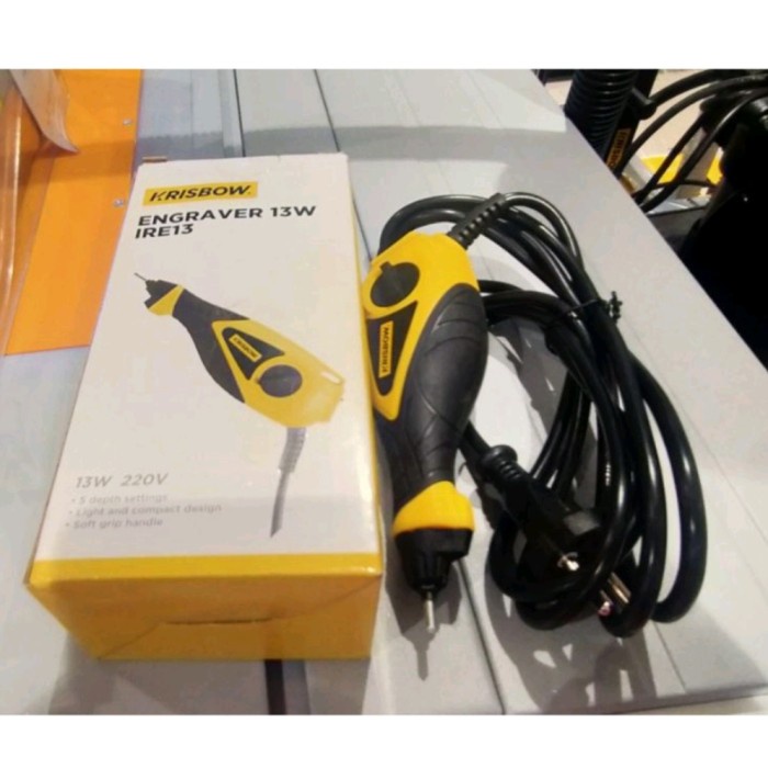 

Terbaru Alat Mesin Ukir Keramik/Besi/Kaca/Plastik Listrik 13W Krisbow Engraver Promo Terlaris