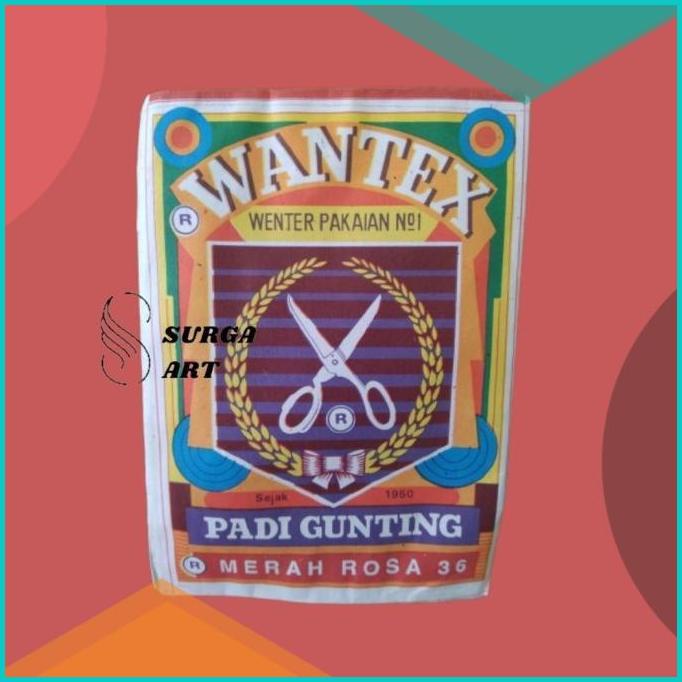 

WANTEX MERAH ROSA 36 Wenter Padi Gunting Pewarna Kain Textil Permanen