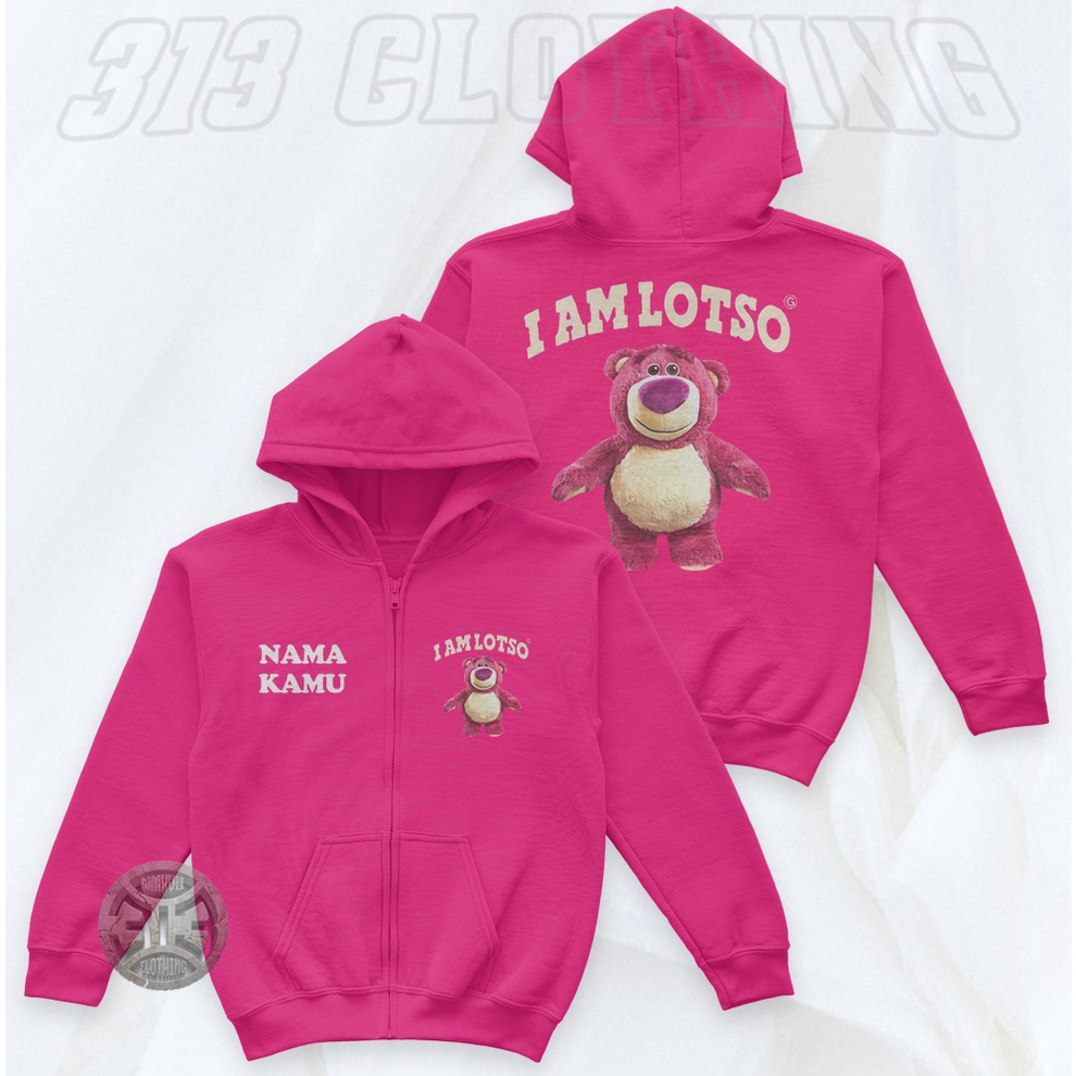 Jaket Anak Hoodie Zipper Lotso Bear Toy Story 3 / Hoodie Anak Lotso Toy Story 3