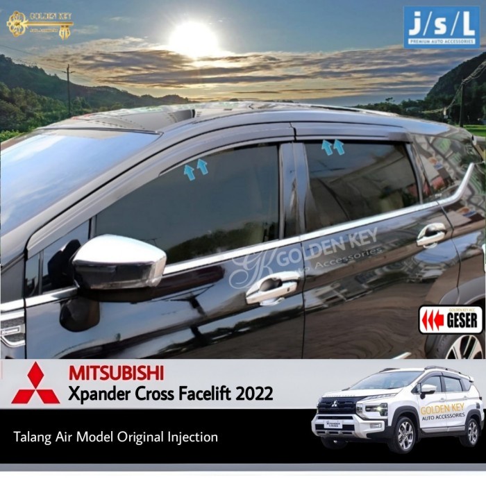 Talang Air New Xpander Cross 2022 Side Visor Model Original Injection
