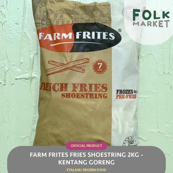 

------] FARM FRITES Shoestring French Fries 2KG - Kentang Goreng Import