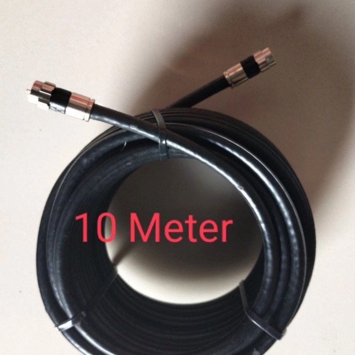 Termurah Kabel Antena Tv Rg6 10 Meter Connector Belden Ppc Rg6