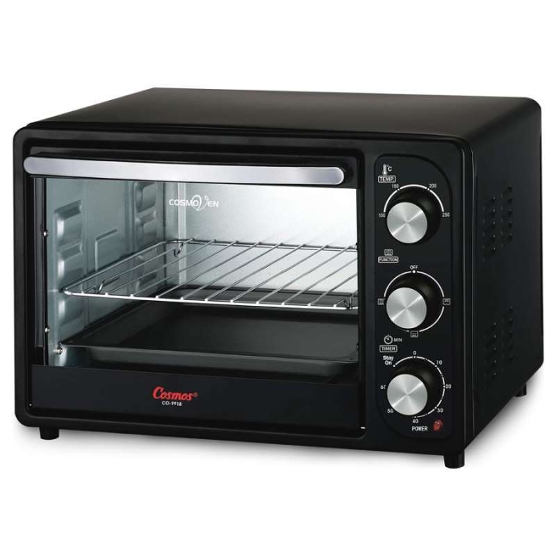 Cosmos Oven Listrik Low Watt 18 Liter 300 Watt Co 9918 / Oven Toaster Roti Ni Kecil Daya Rendah