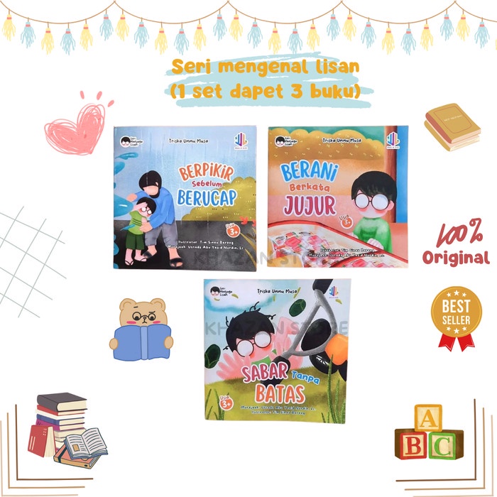 

[SALE MURAH] SERI MENJAGA LISAN, BERANI BERKATA JUJUR (1 SET ISI 3 BUKU) STOK TERBATAS