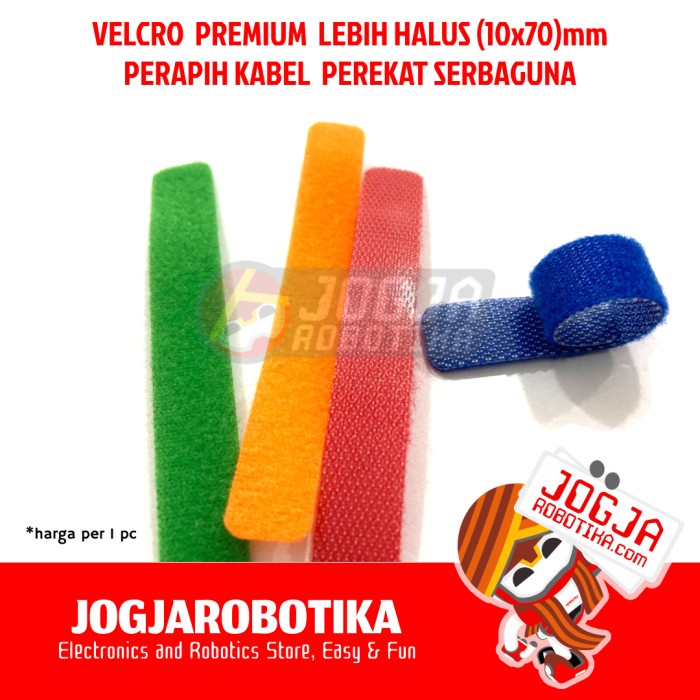 

] VELCRO PREMIUM PERAPIH KABEL PEREKAT SERBAGUNA (10X70)MM - PILIH WARNA