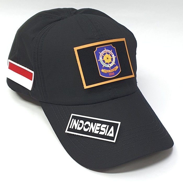 paling diminati] Topi Tactical SATPOL PP Free 3 pcs Emblem Velcro