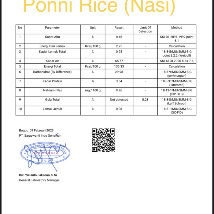 

Ponni Rice Gold - Kukus Ponni - Khas India Low Gi Grade A++