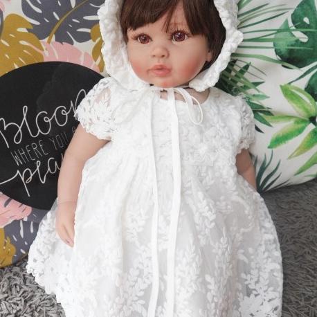 COD Dress Bayi Perempuan 0 6 Bulan/ Baju Bayi Newborn Baru Lahir Putih