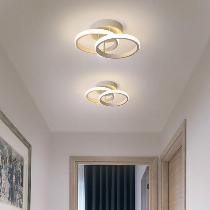 Lampu Plafon LED Lampu Hias Modern Lampu 3 Warna