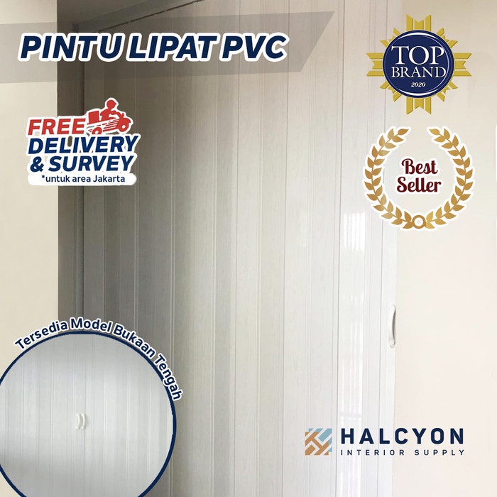 Penyekat Ruangan / Pintu Lipat PVC / Folding Door PVC FREE SURVEY