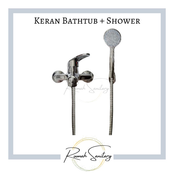 KRAN AIR SHOWER SET PANAS DINGIN MIXER BATHTUB KERAN AIR WUDHU SHOWER