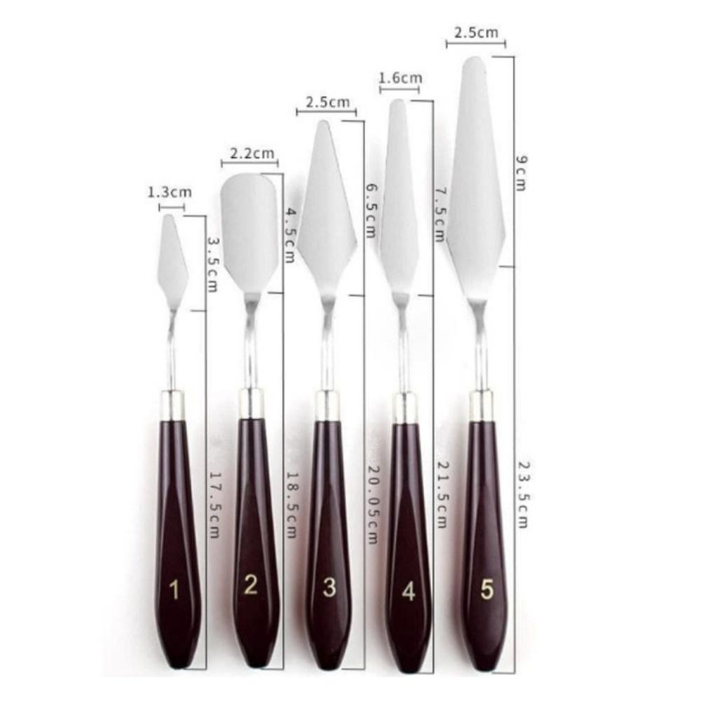 

Pisau Palet Pallete Knife ButterCake Painting Lukis Set 5 Pcs (L62) terbaik